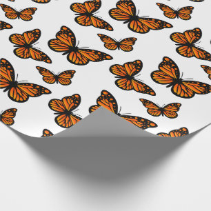 Papier Cadeau Monarch Papillon Design - Papier d'enveloppement m