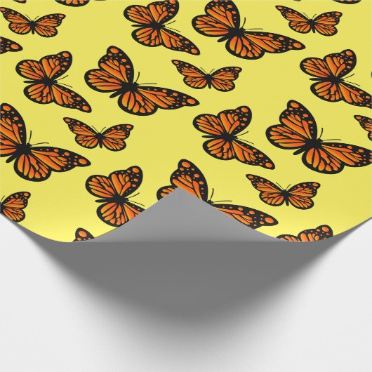 Papier Cadeau Monarch Papillon Design - Papier d'enveloppement m (Coin)