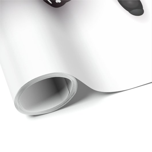 Papier Cadeau Monarque papillon arc-en-ciel (Coin rond)