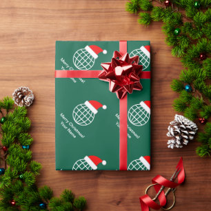 Papier Cadeau Monde de Santa Globe Entreprise Noël Fêtes