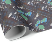 Papier Cadeau Monde de tambour (Coin rond)