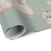 Papier Cadeau monde des jouets peluches pour enfants (Coin rond)