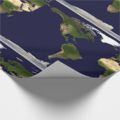 Papier Cadeau Monde entier - Planète Terre (Coin)