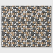 Papier Cadeau Monde Féerique de Chiens Fantaisistes (Plat)