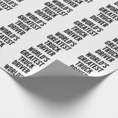 Papier Cadeau Monde plus grand conducteur de camion (Coin)