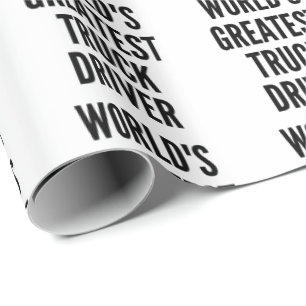 Papier Cadeau Monde plus grand conducteur de camion
