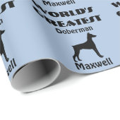 Papier Cadeau Mondes plus grand Doberman Doberman papier d'envel (Coin rond)