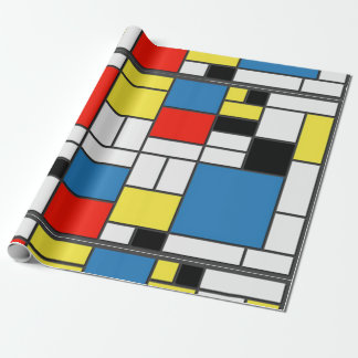 Papier Cadeau Mondrian De Stjil