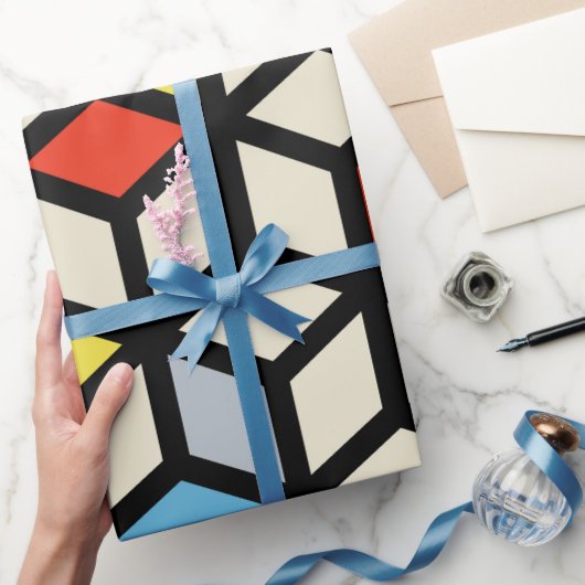Papier Cadeau Mondrian Mania Retro (Cadeaux)