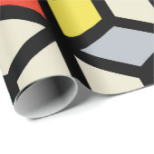 Papier Cadeau Mondrian Mania Retro (Coin rond)