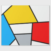 Papier Cadeau Mondrian Mania Retro (Plat)