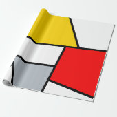 Papier Cadeau Mondrian Mania Retro (Déroulé)