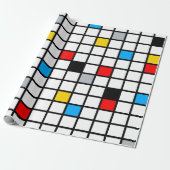 Papier Cadeau Mondrian Mania Retro (Déroulé)