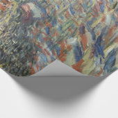 Papier Cadeau Monet 1878 La rue Montorgueil à Paris (Coin)