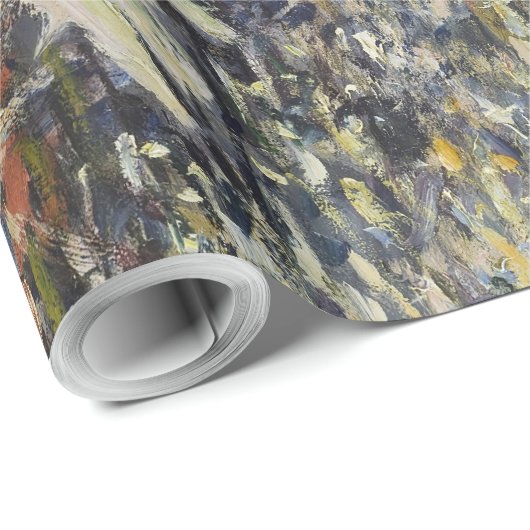 Papier Cadeau Monet 1878 La rue Montorgueil à Paris (Coin rond)