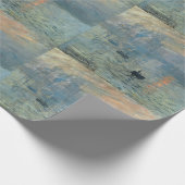 Papier Cadeau Monet Impression Sunrise Soleil Levant Peinture Le (Coin)