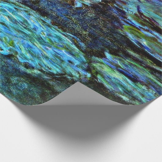 Papier Cadeau Monet - Lys d'eau (bleu) (Coin)