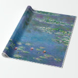 Papier Cadeau Monet Lys d'eau Peinture<br><div class="desc">Oscar-Claude Monet (14 novembre 1840 - 5 décembre 1926) fut peintre français et fondateur du style impressionniste français de la peinture.  Le terme "impressionnisme" est dérivé du titre d'une de ses peintures.   Cette peinture est Water Lilies.</div>
