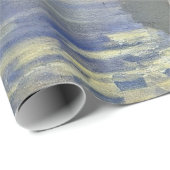 Papier Cadeau Monet Sailboat French Impressionism Classic Art (Coin rond)