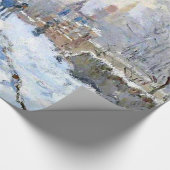 Papier Cadeau Monet - Scène de neige à Argenteuil (Coin)