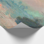 Papier Cadeau Monet Sunset Seine Beaux-Art Impressionnisme (Coin)