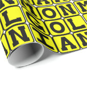 Papier Cadeau Mongolie, Langue de Chine (Coin rond)