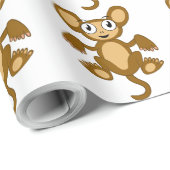 PAPIER CADEAU MONKEY (Coin rond)