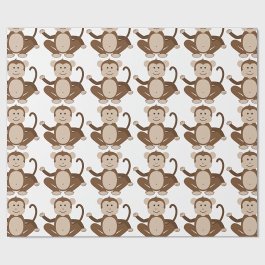 Papier Cadeau Monkey (Plat)