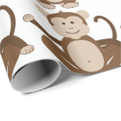 Papier Cadeau Monkey (Coin rond)