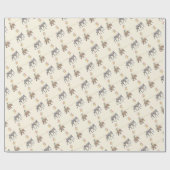 Papier Cadeau Monkey elephant zebra balloon party XL gift wrap (Plat)