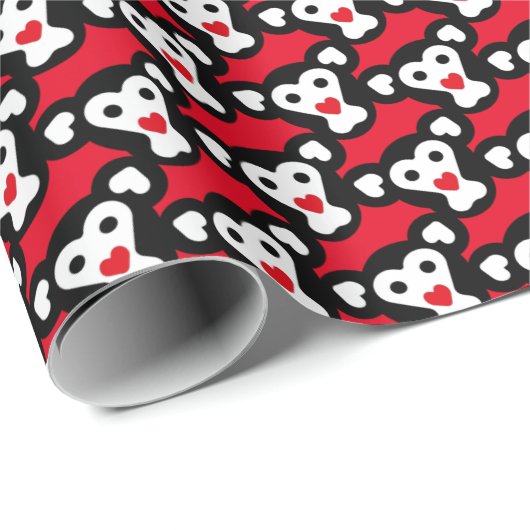 Papier Cadeau MONKEY LOVE SPECIAL by Masanser (Coin rond)