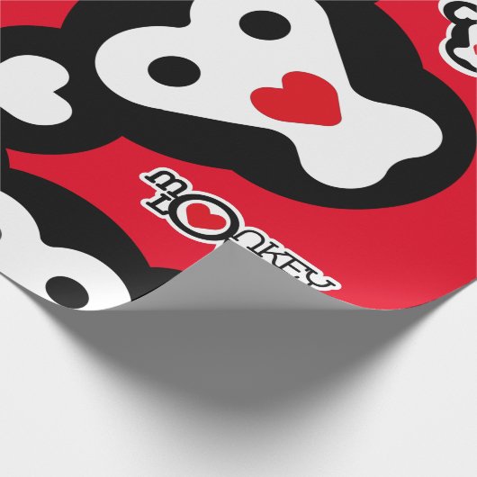 Papier Cadeau MONKEY LOVE SPECIAL by Masanser (Coin)