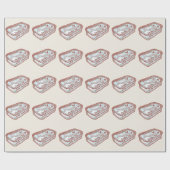 Papier Cadeau Monnaie à haleine amusante (Plat)