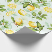 Papier Cadeau Monnaie Motif aux fruits citrons (Coin)
