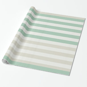 Papier Cadeau Monnaie, Pale et White Stripes Anniversaire