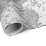 Papier Cadeau Monochrom gris argenté marbre brillant métallique<br><div class="desc">Minimalisme et élégance selon les tendances actuelles de décoration intérieure. Pour De Nombreuses Occasions De Glam De Luxe</div>
