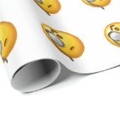 Papier Cadeau monocle émoji (Coin rond)