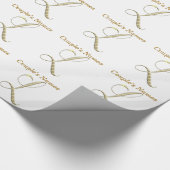 Papier cadeau Monogram L mariage (Coin)