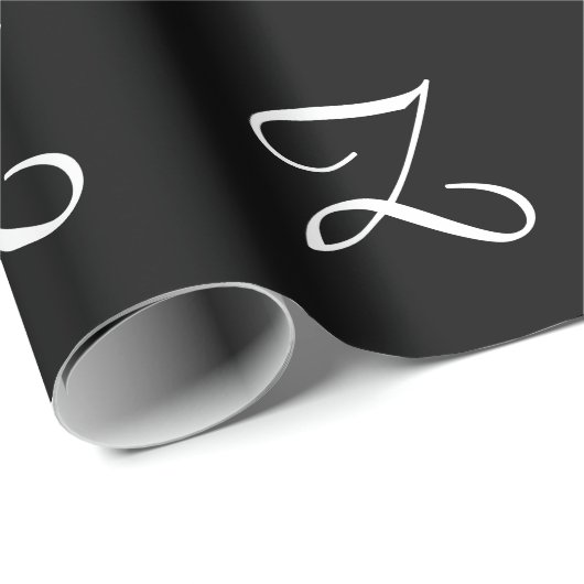 PAPIER CADEAU MONOGRAMME (Coin rond)