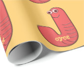 Papier Cadeau monogramme animal - J (Coin rond)
