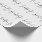 Papier Cadeau Monogramme de calligraphie classique professionnel (Coin)