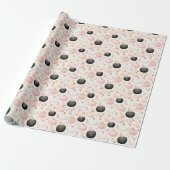 Papier Cadeau Monogramme de citrouille moderne – Initiale person (Déroulé)