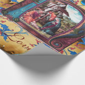 PAPIER CADEAU MONOGRAMME DE LA NATIVITÉ PARCHEMENT FLORAL DE NOË (Coin)