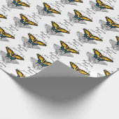 Papier Cadeau Monogramme de papillon Swallowtail (Coin)