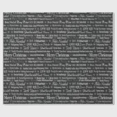 Papier Cadeau Monogramme Décor Décor de Noël (Plat)