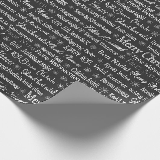 Papier Cadeau Monogramme Décor Décor de Noël (Coin)