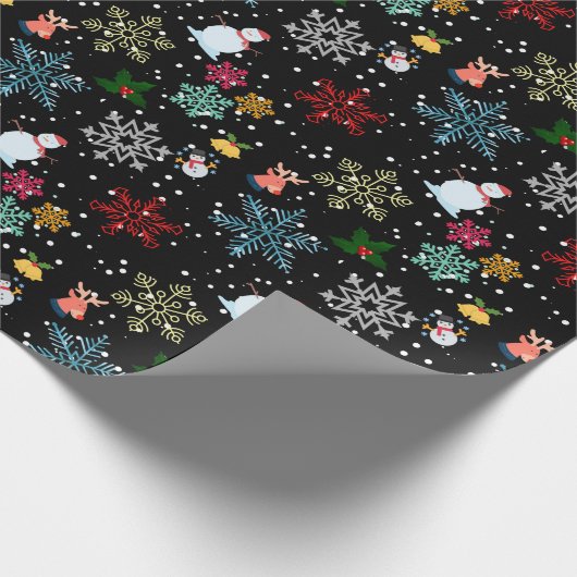 Papier Cadeau Monogramme Décor Décor de Noël (Coin)