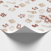 Papier Cadeau Monogramme Décor Décor de Noël (Coin)