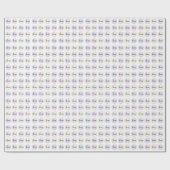Papier Cadeau Monogramme Initiale Du Logo Personnalisé (Plat)