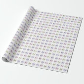Papier Cadeau Monogramme Initiale Du Logo Personnalisé (Déroulé)